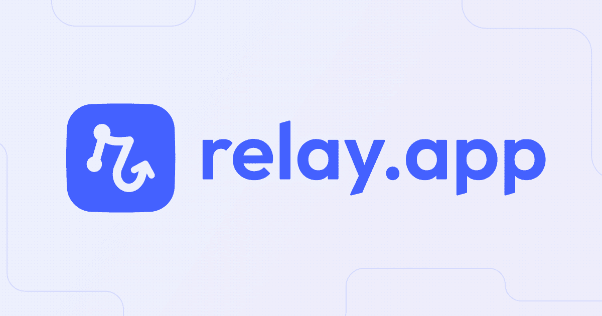 Relay.appのサービス終了告知ページ