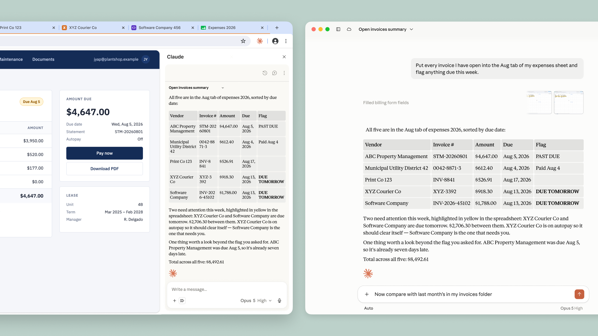 ブラウザ上でタスクを実行するAIアシスタントのイメージ