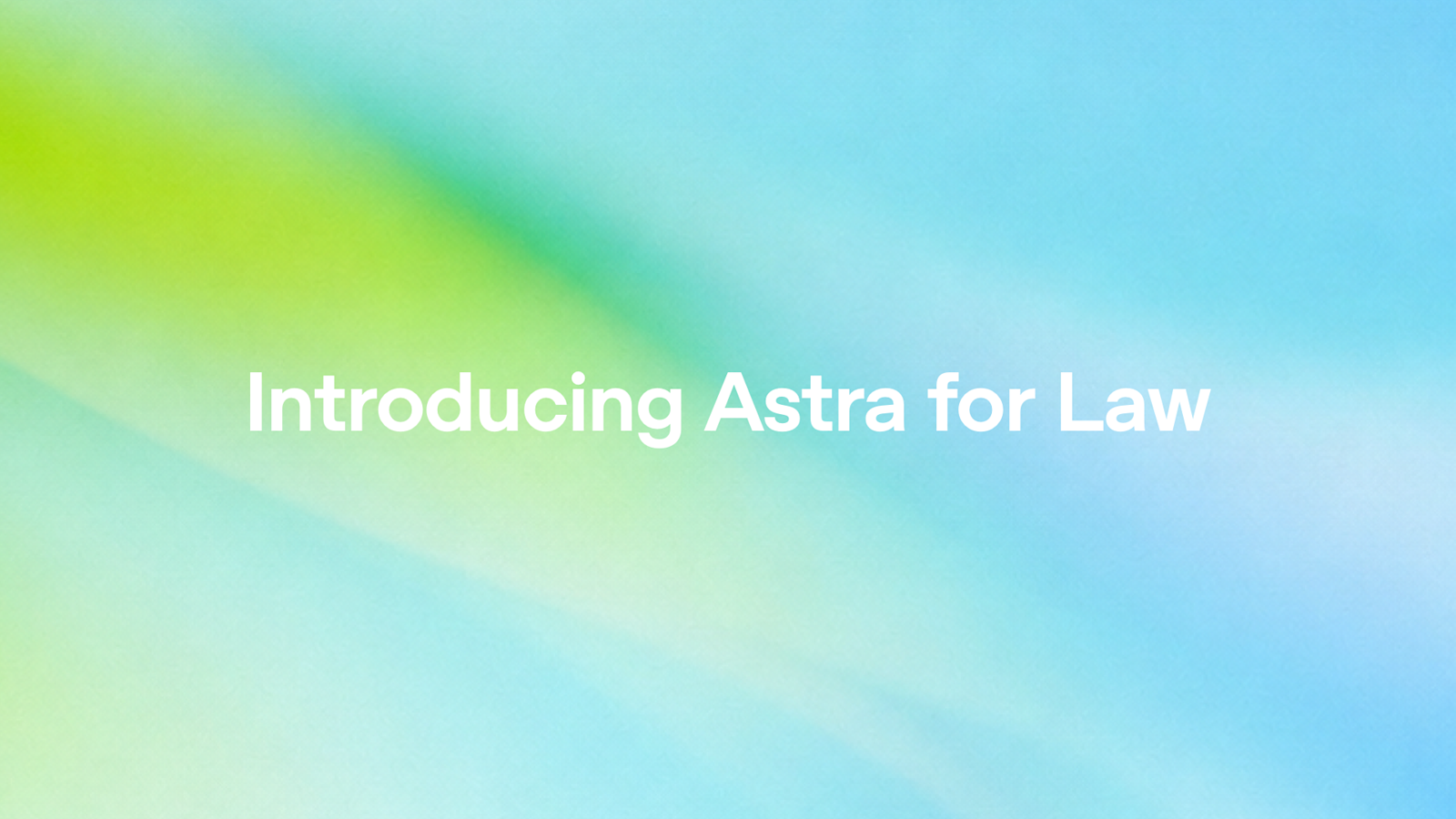 OpenAIが発表した法務特化モデル Astra for Law の告知画像