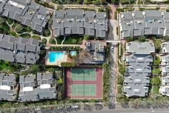 米国の集合住宅の外観