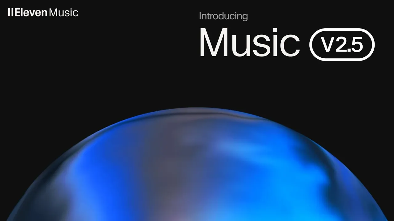 ElevenLabsが公開したAI音楽モデルMusic v2.5のカバービジュアル